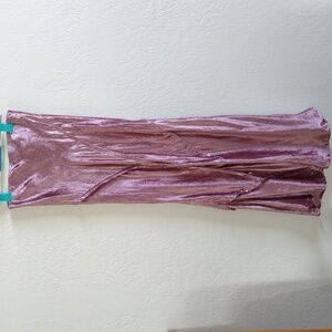 FREE People  Solid Serious Swagger Velvet Skirt. XS Pink